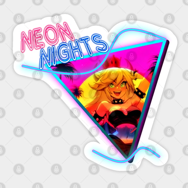 Neon Nights Sticker by Silvur Linings